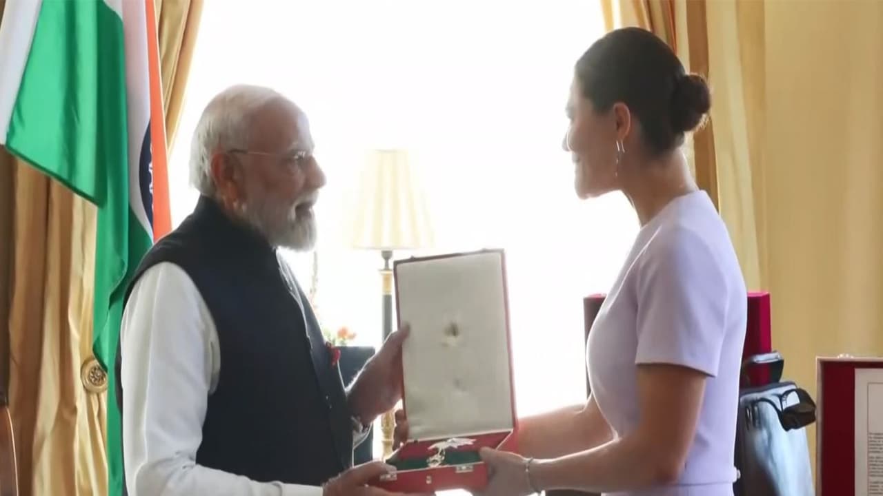 PM Modi gets Sweden's highest honour, Royal Order of Polar Star