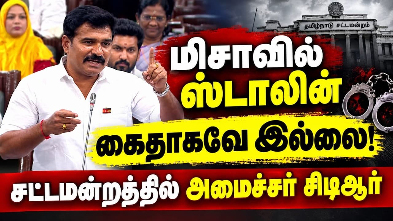 "மிசாவில் ஸ்டாலின் சிறை செல்லவே இல்லை!" - உண்மை உடைத்த அமைச்சர் சிடிஆர்