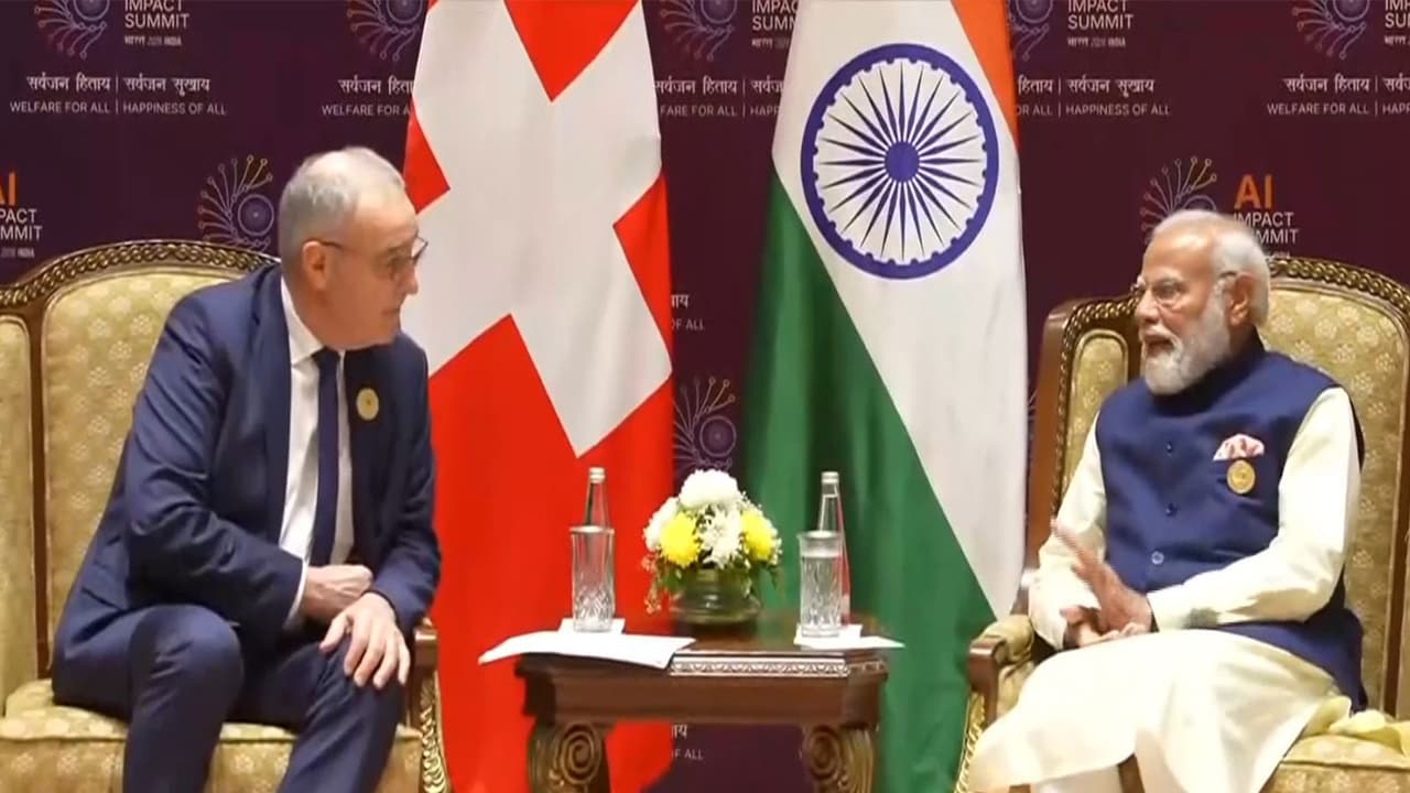 PM Modi, Swiss President Parmelin discuss AI, innovation at Delhi summit