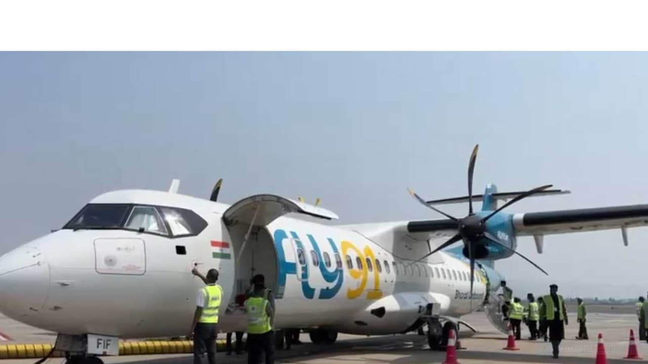 FLY91 begins Navi Mumbai airport operations with flights to four cities ...