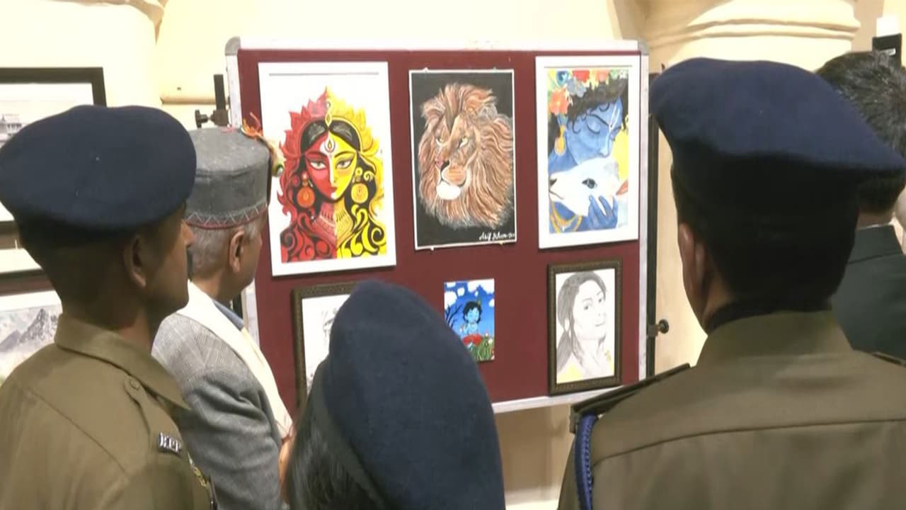 Himachal cops showcase art to fight drug menace at Shimla exhibition