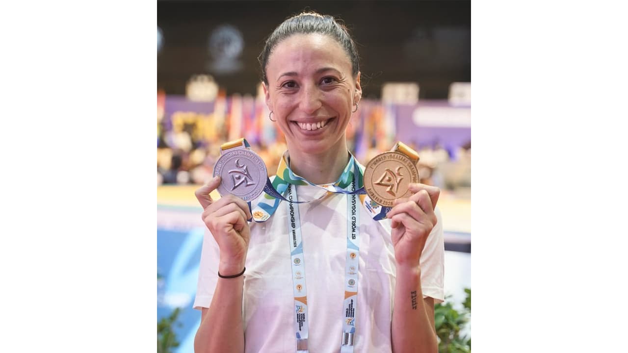 Argentinian Nabila Barraza shines at World Yogasana Championships