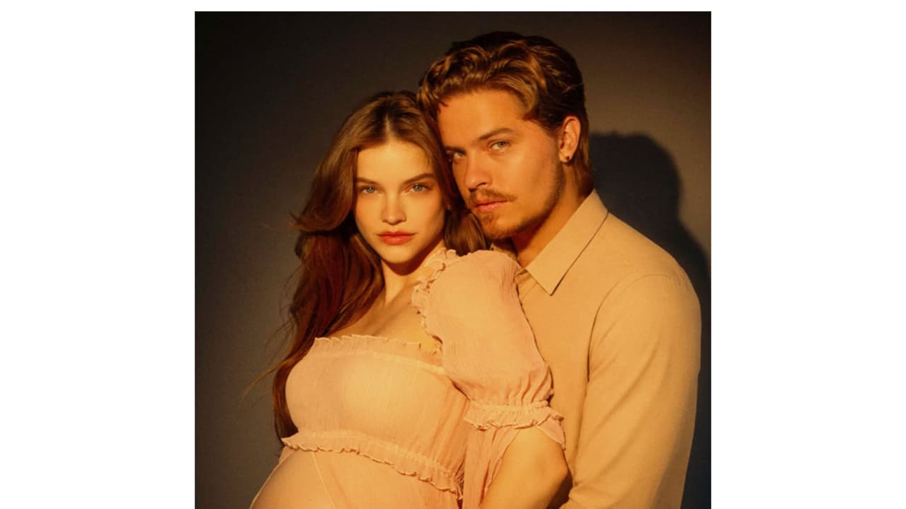Barbara Palvin shows baby bump in Gisele Bundchen's archival look