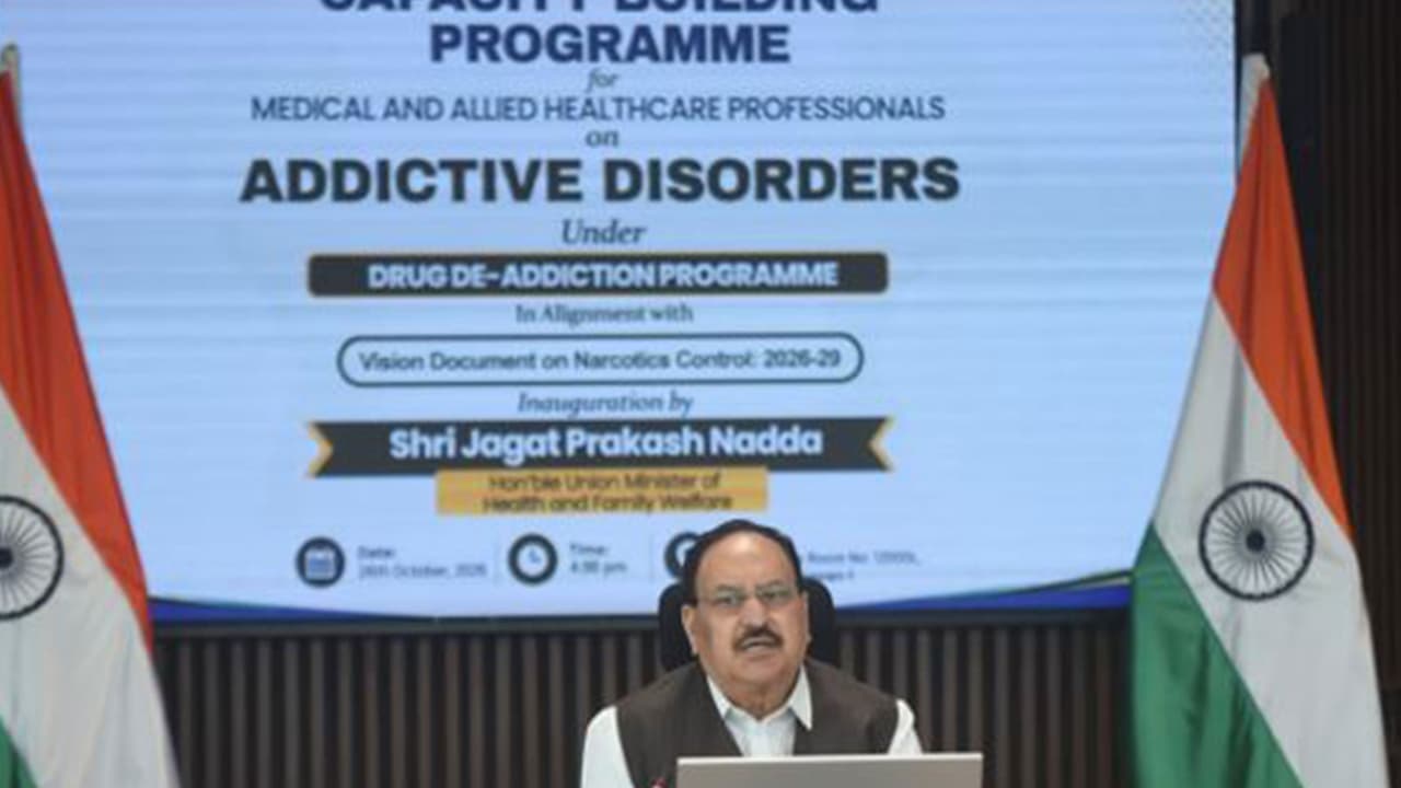 Health Minister Nadda Launches Capacity Building for De-addiction Staff ...
