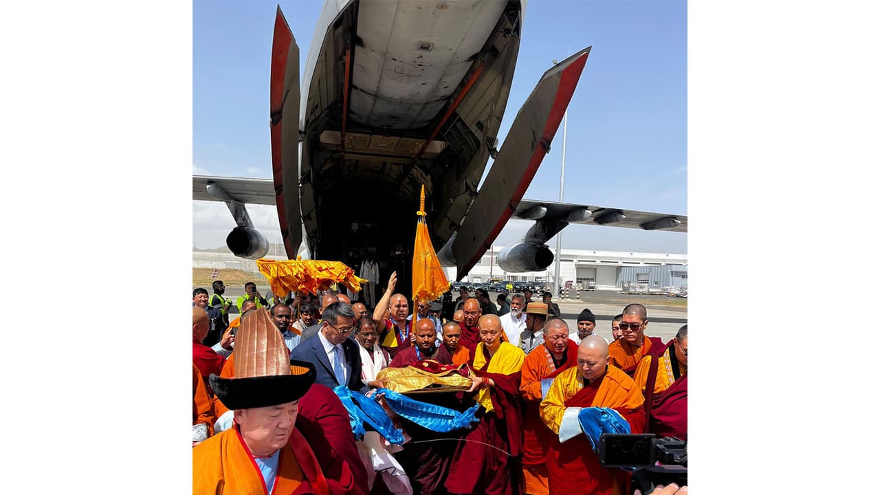 India sends sacred Buddha relics to Mongolia for 10-day exposition