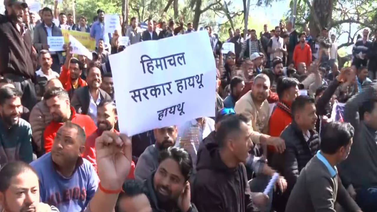 Himachal transport unions protest ATS, disrupt travel in Dharamshala