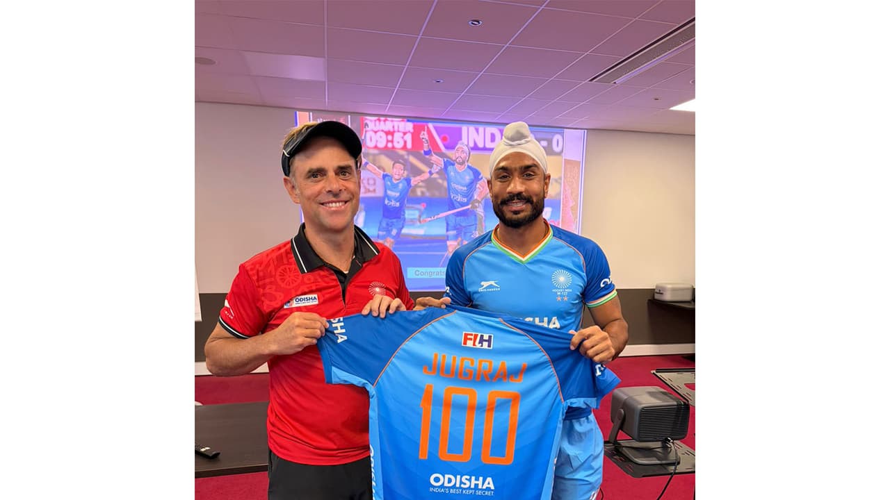 Hockey India lauds Jugraj Singh on milestone 100th international cap