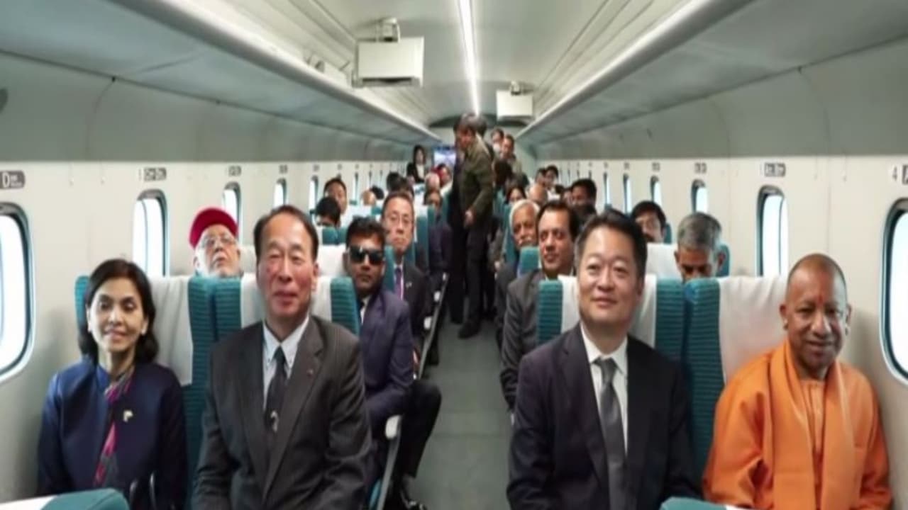 UP CM Yogi Adityanath takes a test ride on Japan's 600 km/h SC Maglev
