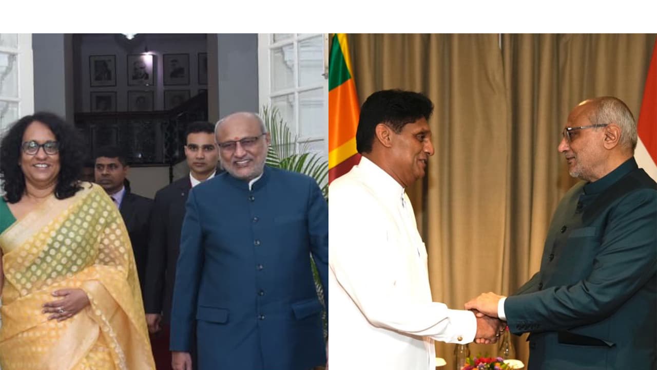VP Radhakrishnan meets Sri Lankan PM, LoP to deepen bilateral ties