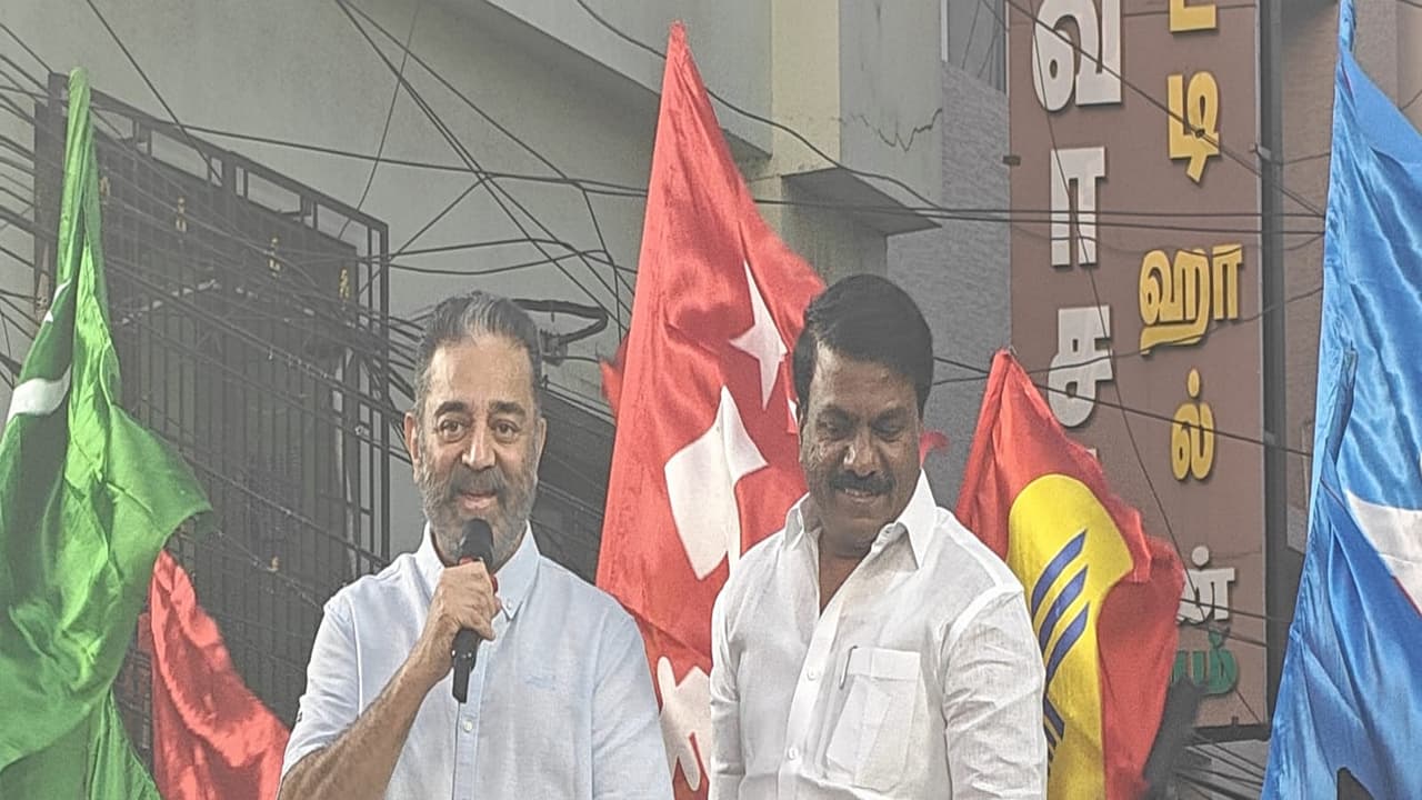 Kamal Haasan campaigns for Udayanidhi Stalin, calls him a 'warrior'