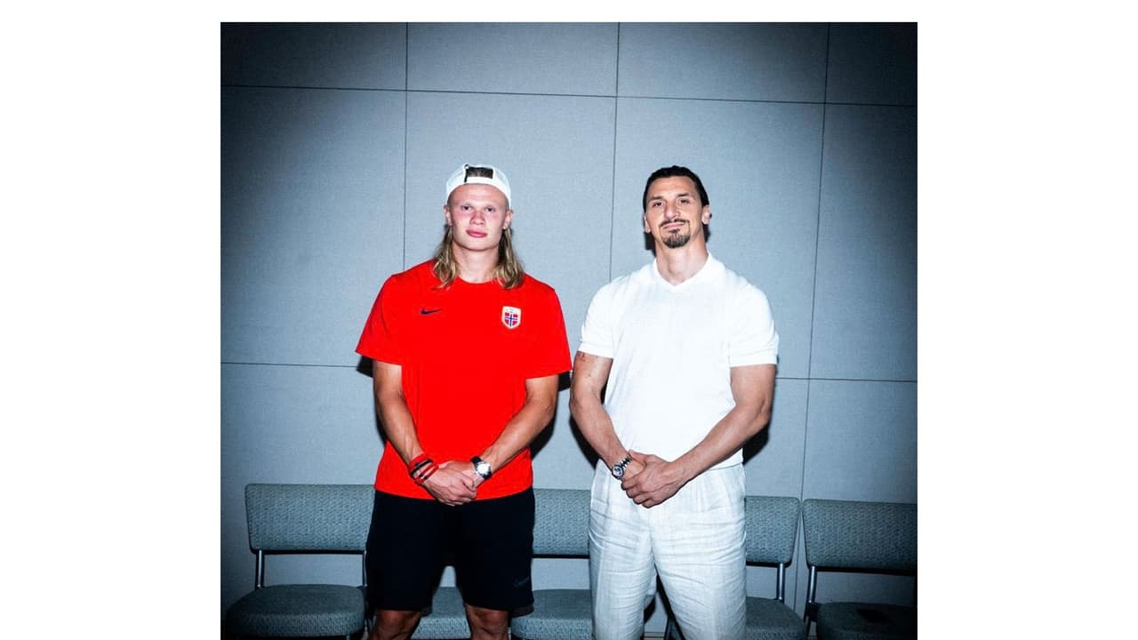 Zlatan Ibrahimovic, Erling Haaland unite: 'The power is in the hair'