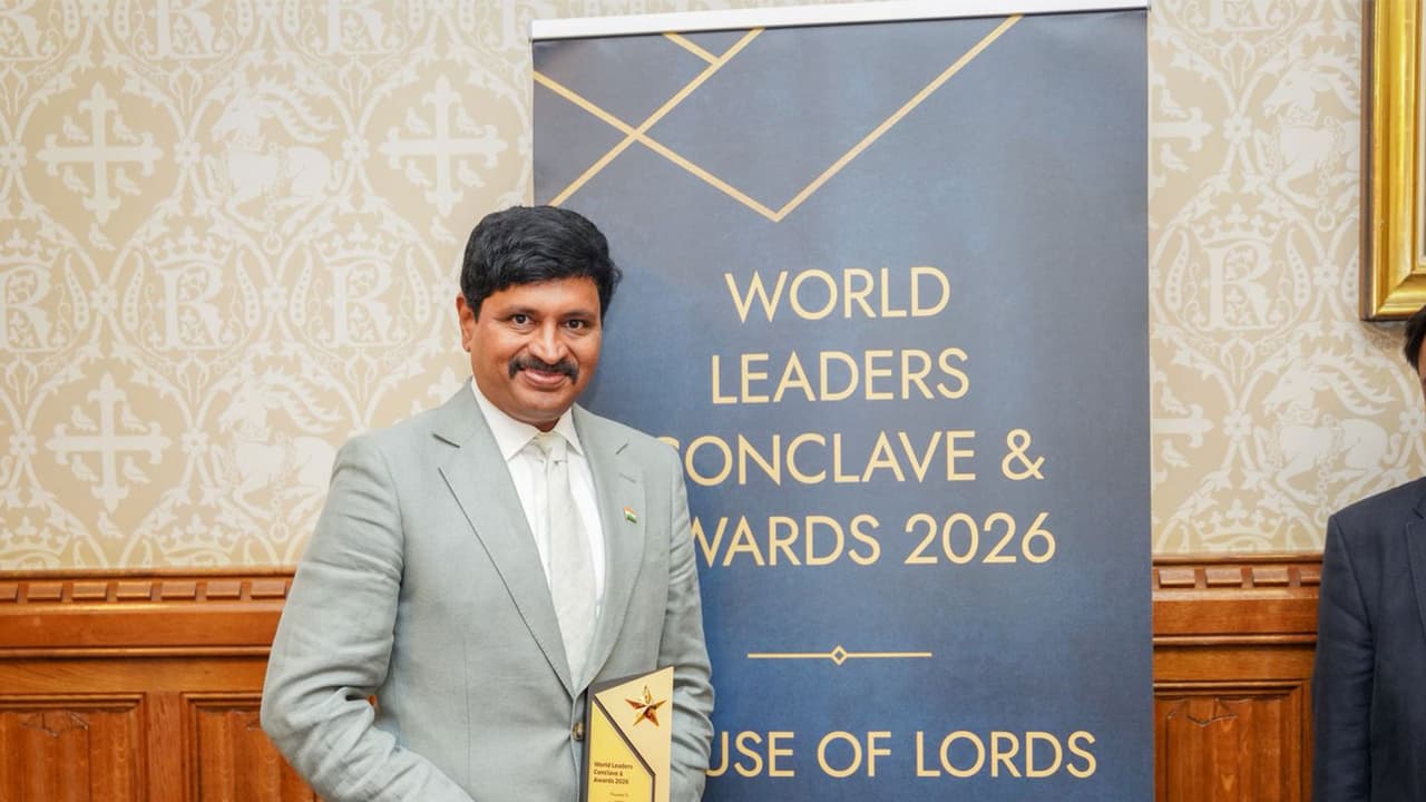 Santosh Kumar honoured as 'Global Green Icon' at UK's House of Lords
