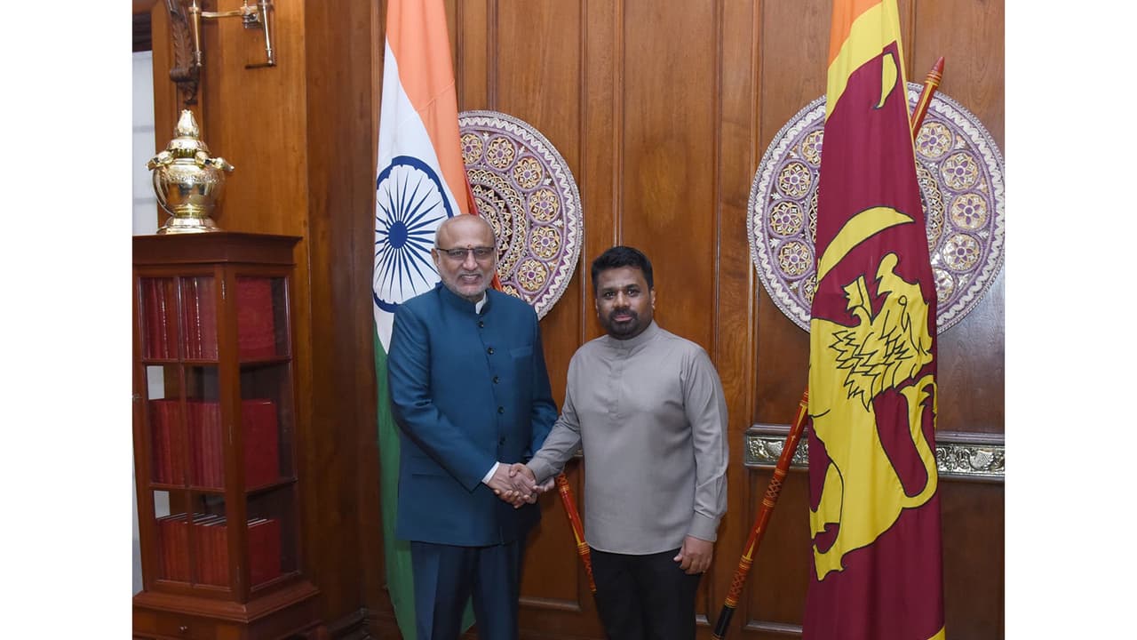 VP Radhakrishnan meets SL President to deepen multifaceted India ties