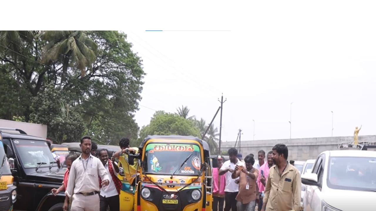 Anbil Mahesh's unique auto-rickshaw campaign woos voters in Trichy