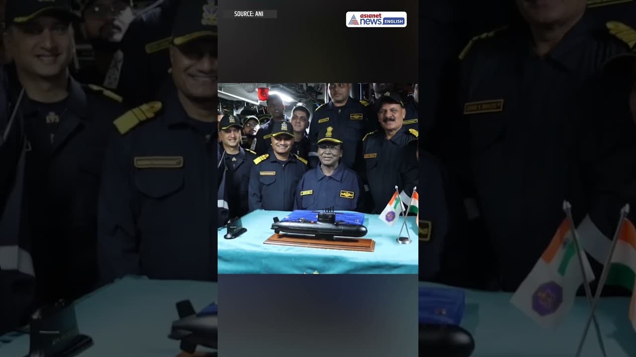 President Murmu Creates History with Maiden Dive Aboard INS Vagsheer