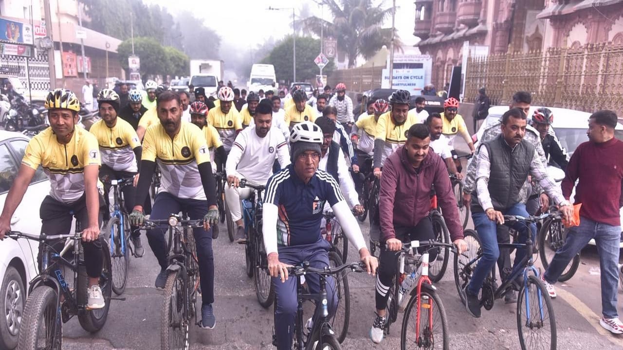 Mandaviya, Kishan Reddy lead 57th Fit India Sundays on Cycle event