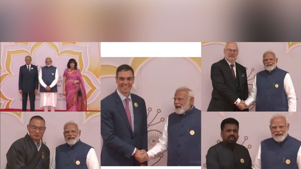 PM Modi welcomes world leaders at India AI Impact Summit in New Delhi