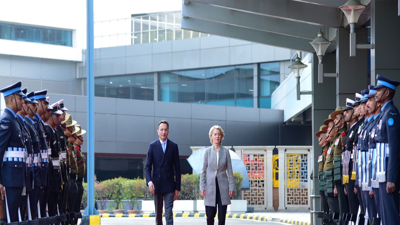 Ursula von der Leyen in Delhi for R-Day, India-EU trade agreement