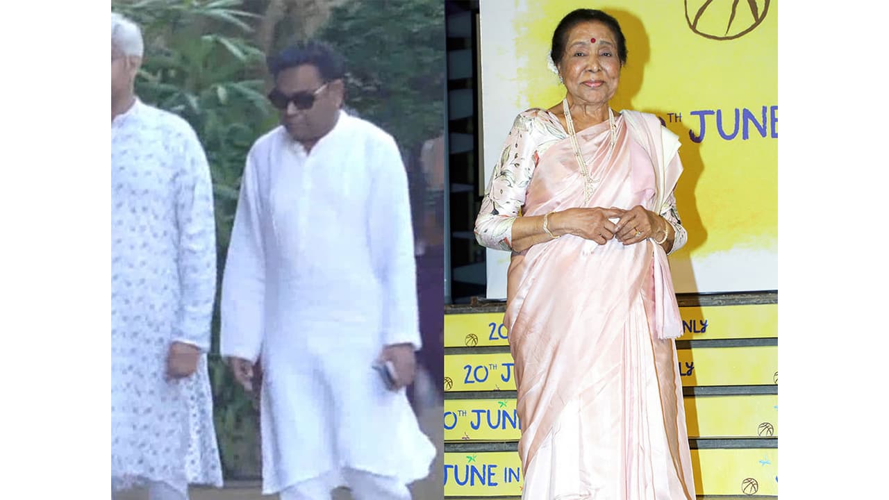 Music Legend Asha Bhosle: கண்கலங்கிய இசைப்புயல்.!ஆஷா போஸ்லேவுக்கு நேரில் அஞ்சலி செலுத்திய ஏ.ஆர்.ரஹ்மான்.!