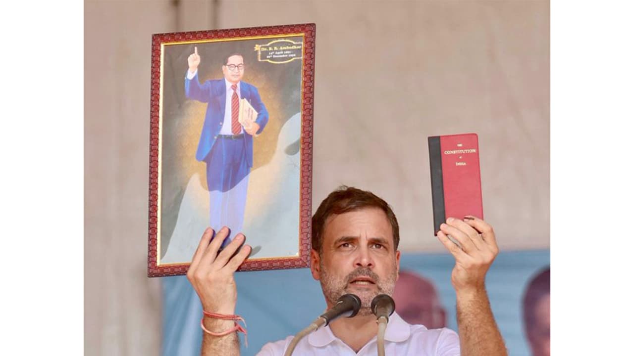 Rahul Gandhi: Will fight to protect Ambedkar's Constitution, ideals
