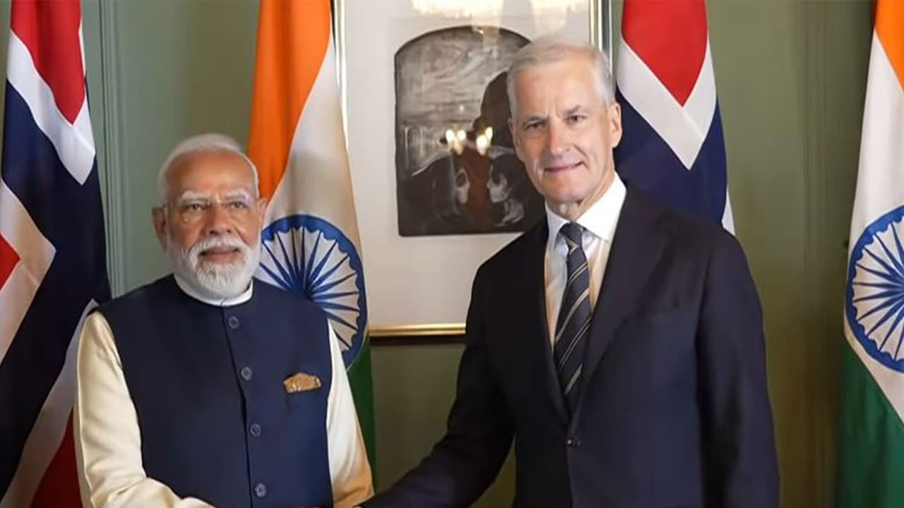 PM Modi holds bilateral talks with Norwegian PM in historic Oslo visit