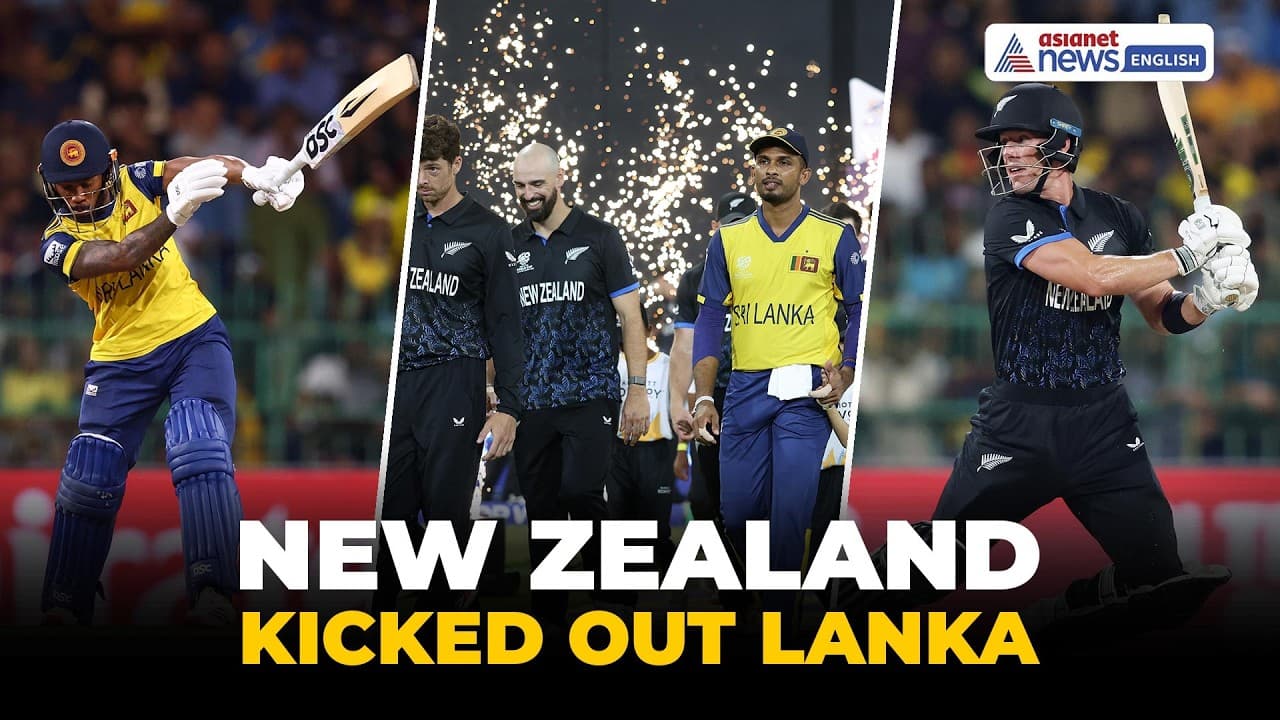 SL vs NZ Highlights: Santner, Ravindra Crush Sri Lanka | 61-Run Super 8 Shock