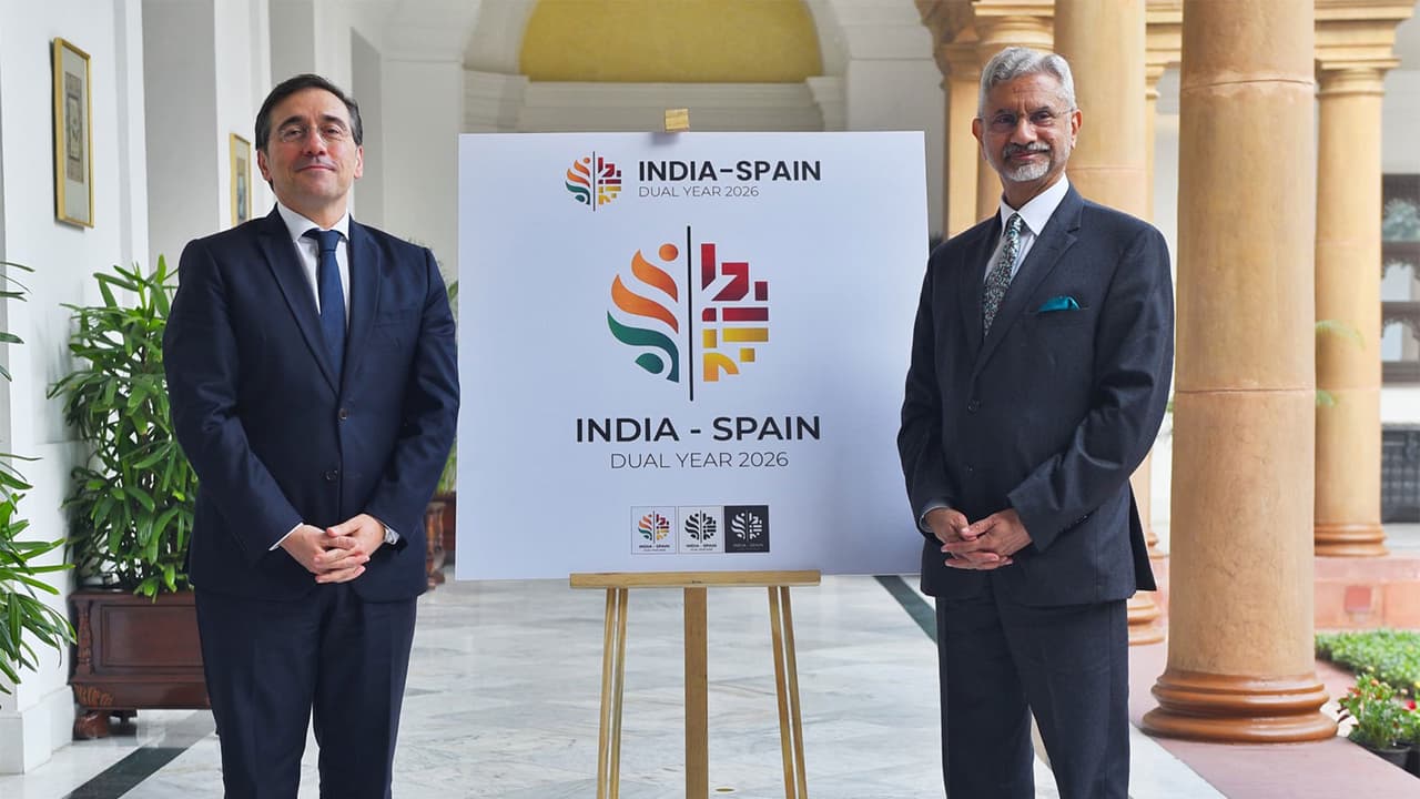 Jaishankar, Albares unveil logo marking 70 years of India-Spain ties