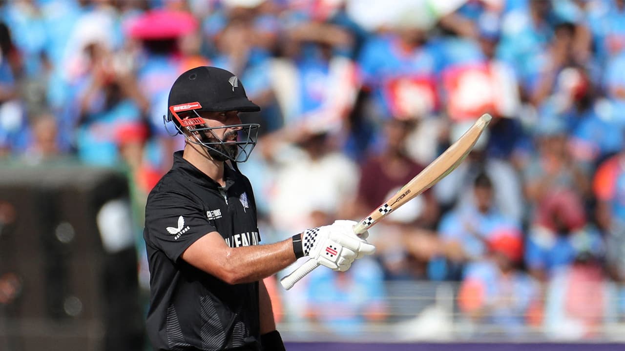 Mitchell's ton helps New Zealand beat India, level series in Rajkot