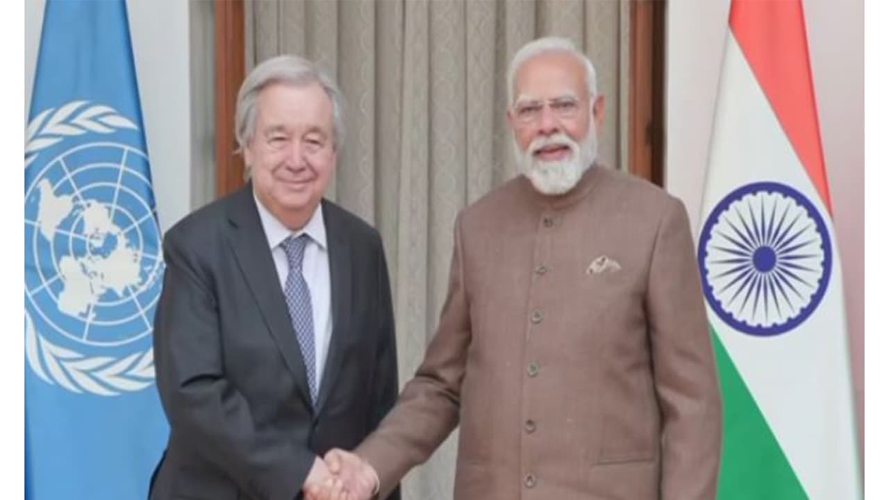 UN chief Guterres, PM Modi meet; calls for global cooperation on AI
