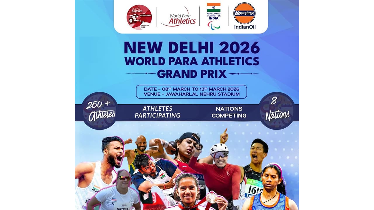New Delhi to host 2nd World Para Athletics Grand Prix from March 11