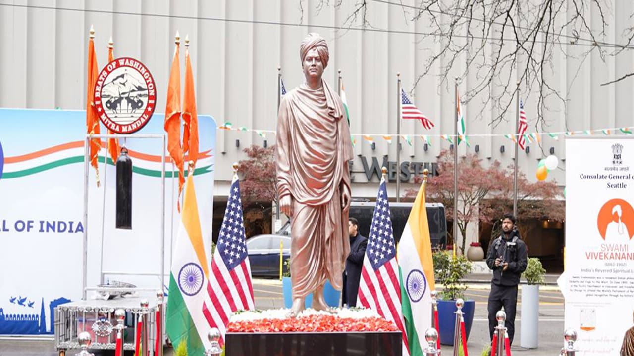 Seattle becomes first US city to host Swami Vivekananda statue
