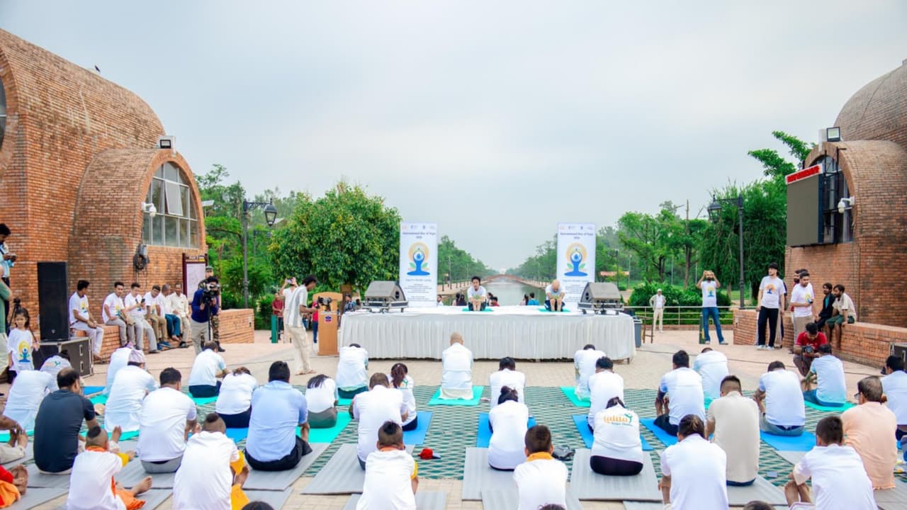 International Yoga Day: Thousands gather in Nepal's Pokhara stadium
