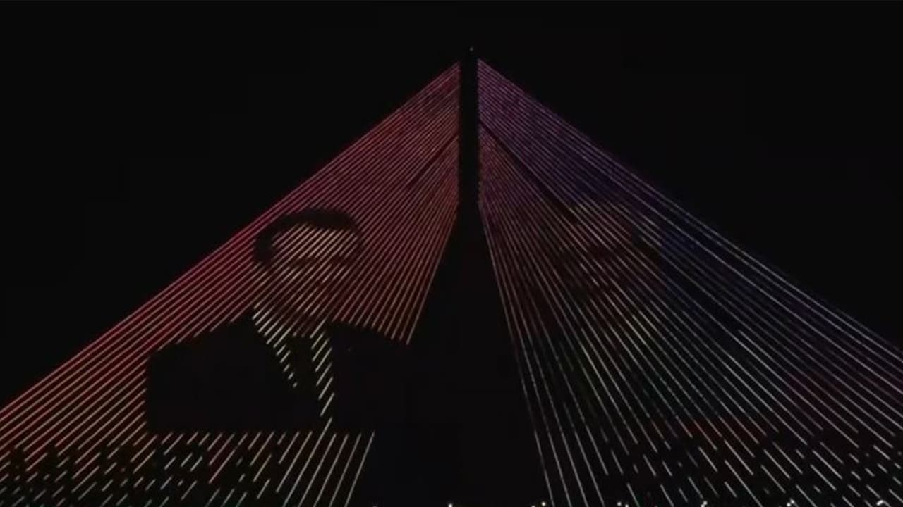 Mumbai's Bandra-Worli Sea Link lit up to welcome Emmanuel Macron