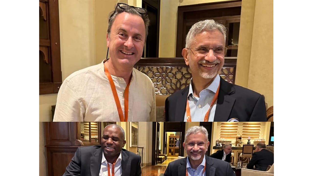 Jaishankar holds talks with UK's Lammy, Luxembourg's Bettel in UAE