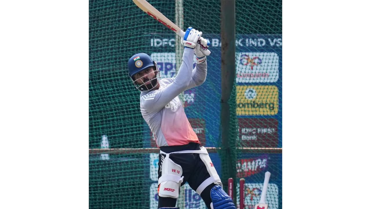 Virat Kohli hits nets in Vadodara ahead of ODI series vs New Zealand