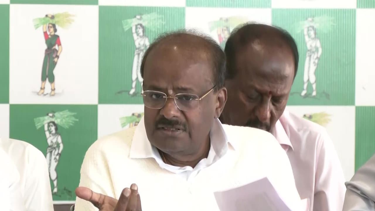 Kumaraswamy blasts CM, says Devegowda enabled his political stature