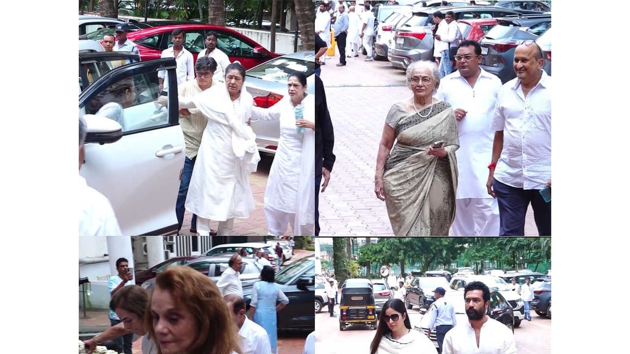 Vicky Kaushal, Katrina Kaif & Aruna Irani Attend Kuku Kohli's Prayer Meet