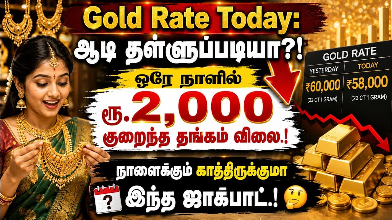 ஆடி தள்ளுப்படியா?! ஒரே நாளில் ரூ.2,000 குறைந்த தங்கம் விலை.! நாளைக்கும் காத்திருக்குமா இந்த ஜாக்பாட்