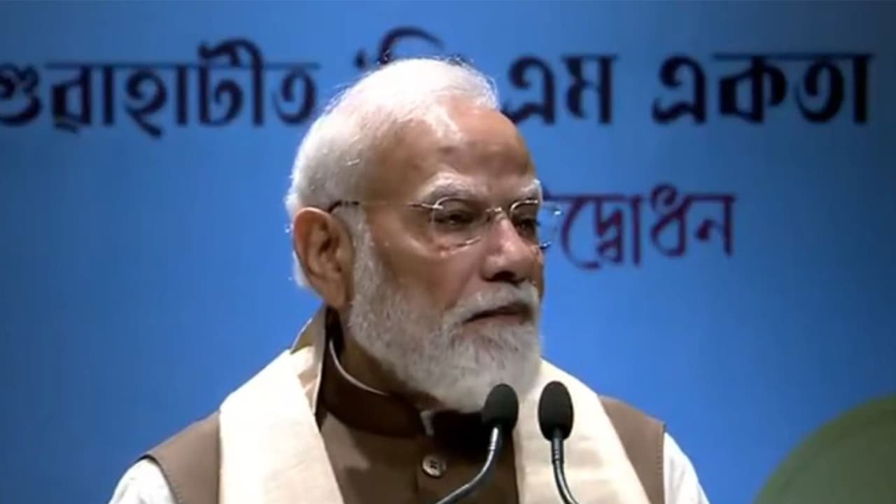 NDA for farmers, Congress for falsehoods, says PM Modi in Guwahati