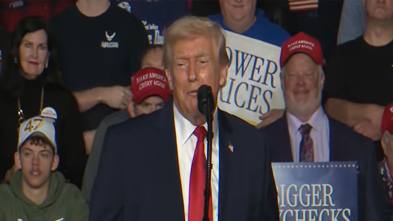 Trump repeats 'rigged election' claim in Iowa ahead of midterms