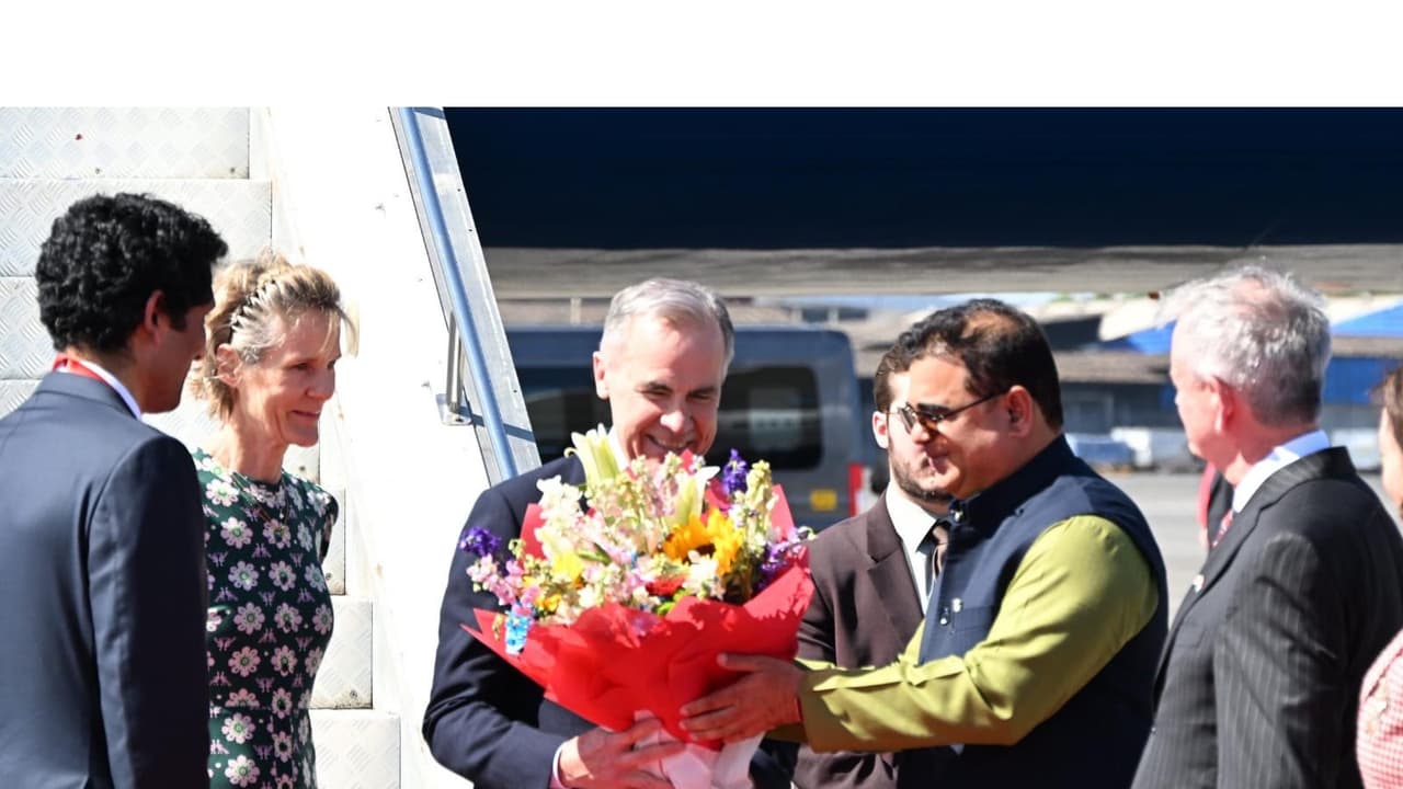 Canadian PM Mark Carney arrives in Mumbai on first official visit