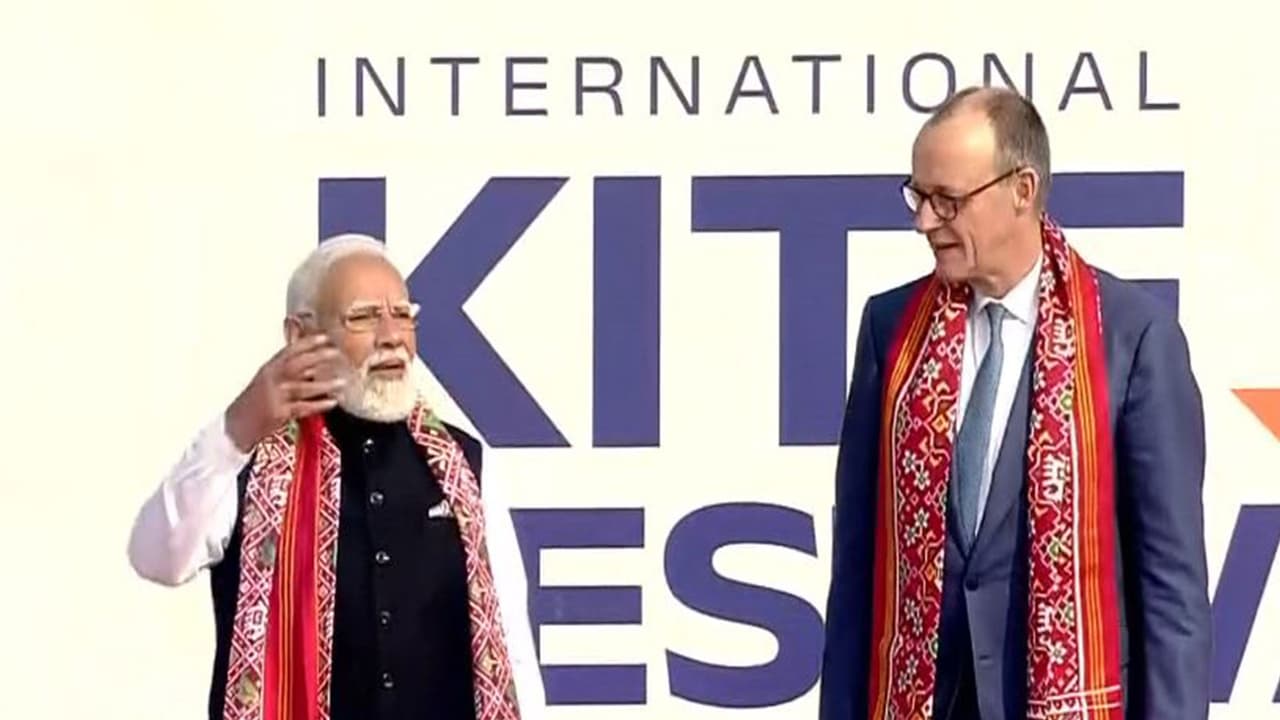 PM Modi, German Chancellor inaugurate Kite Festival 2026 in Ahmedabad