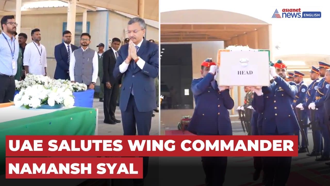 UAE Honours Wing Commander Namansh Syal; Indian Envoys Pay Final Tribute