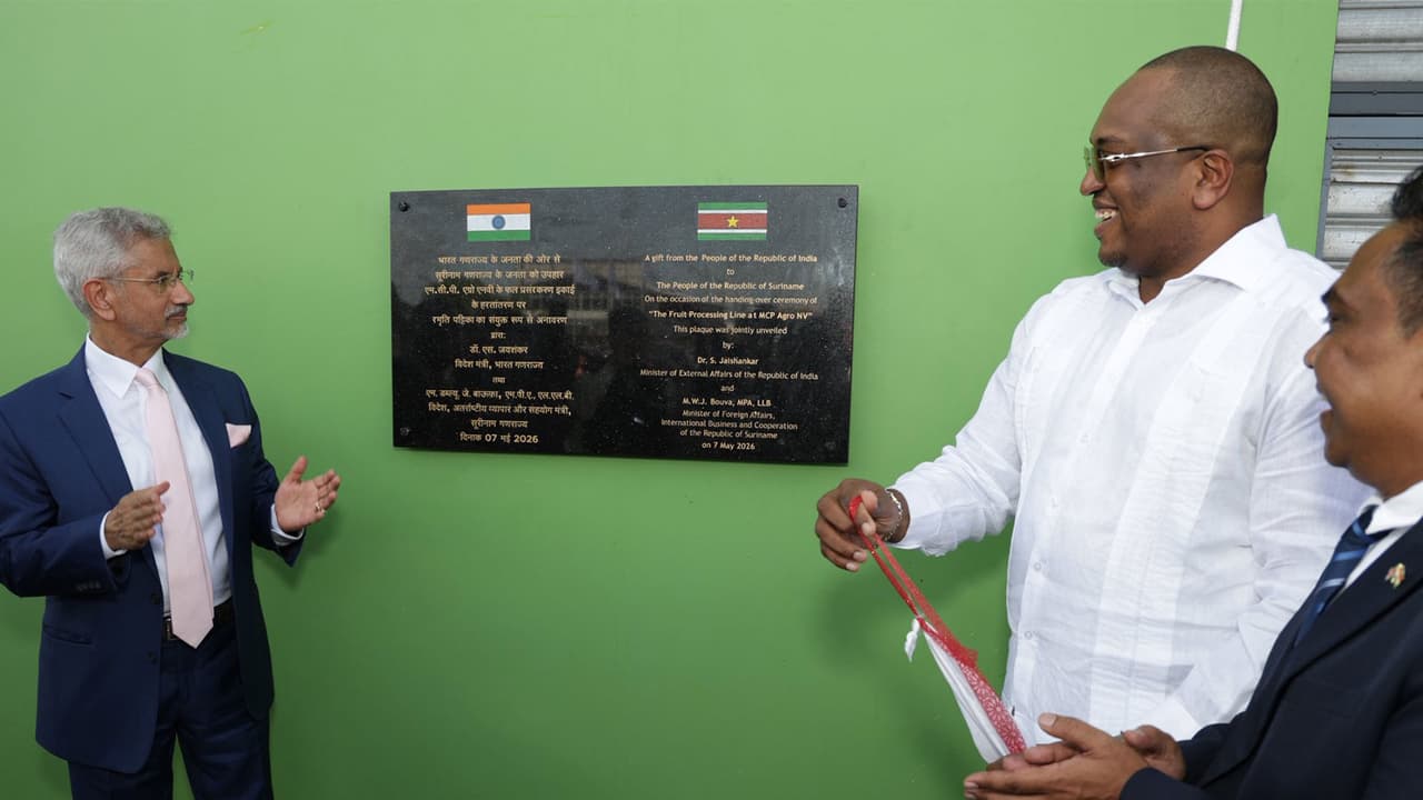India hands over passion fruit facility to Suriname as development partner
