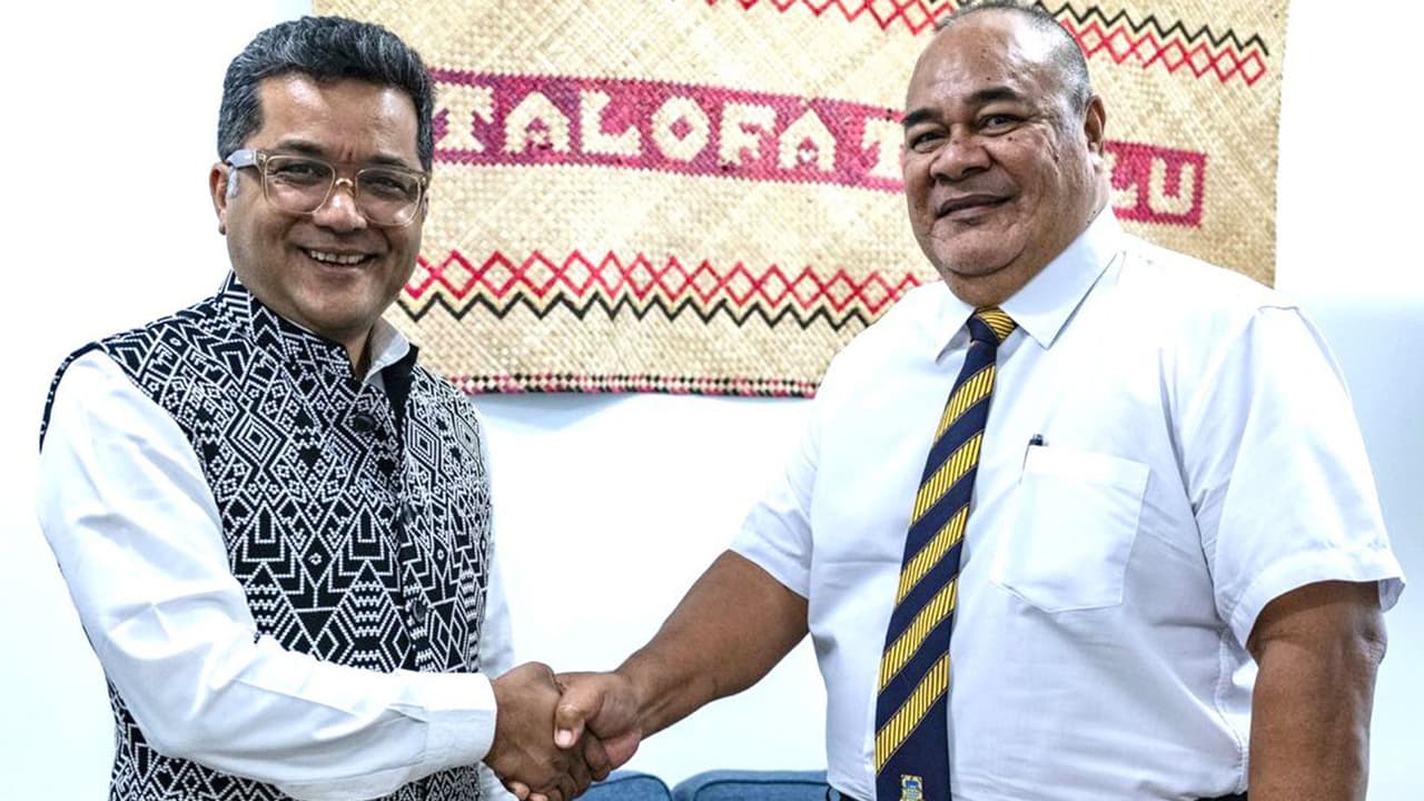 MoS Margherita holds talks with Tuvalu's PM on trade, development