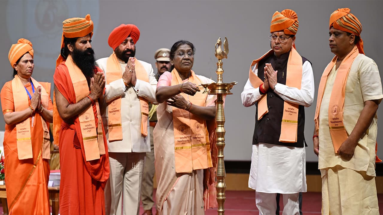 Murmu lauds Patanjali University's role in building a healthy India