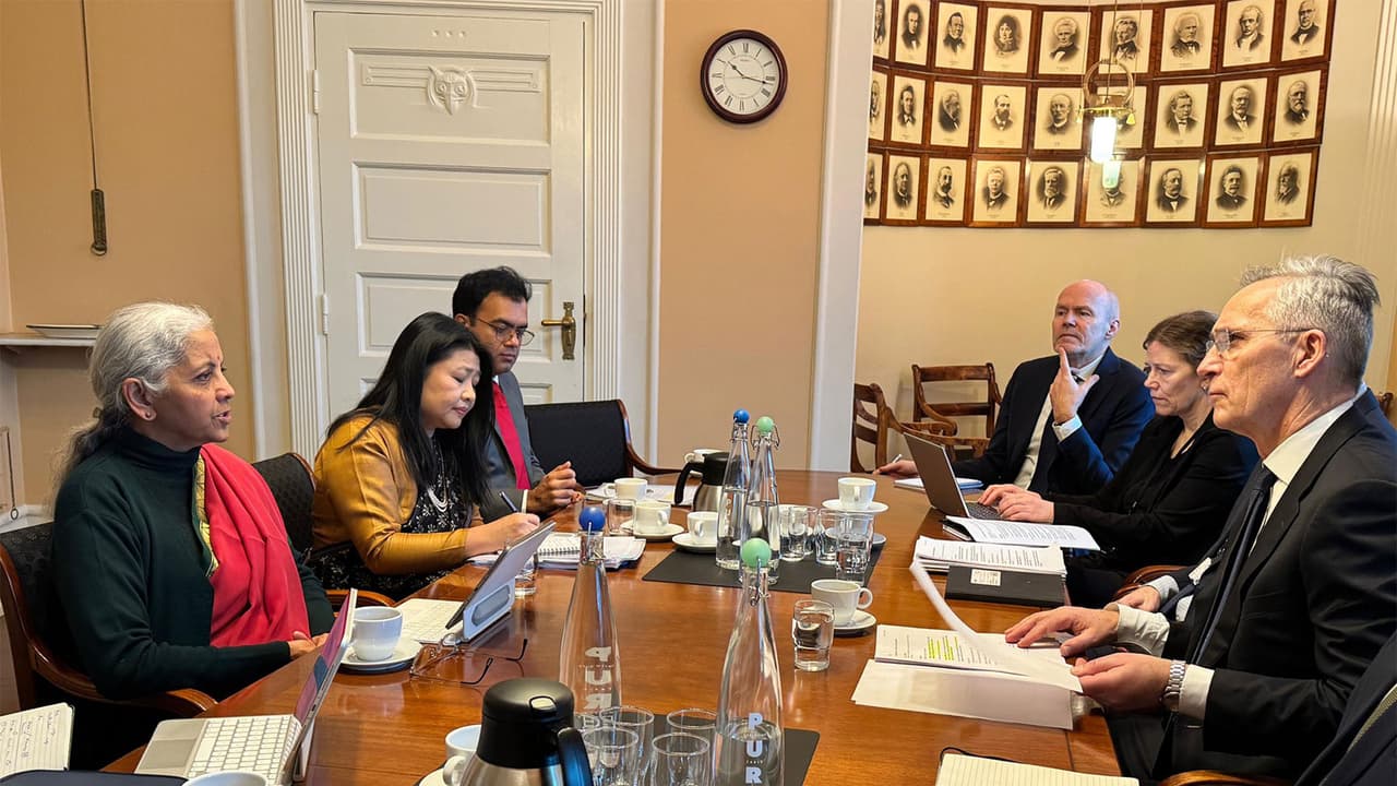 Sitharaman, Stoltenberg discuss strengthening economic cooperation