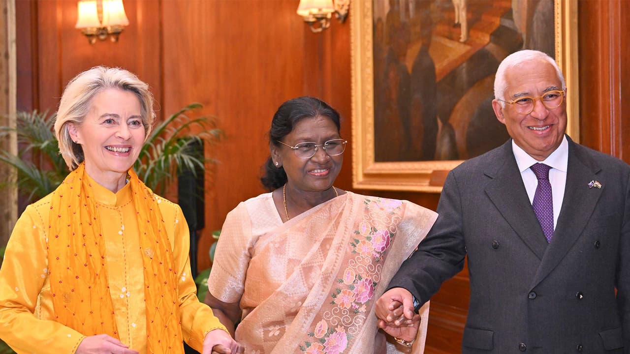 President Murmu hosts EU leaders, highlights shared democratic values