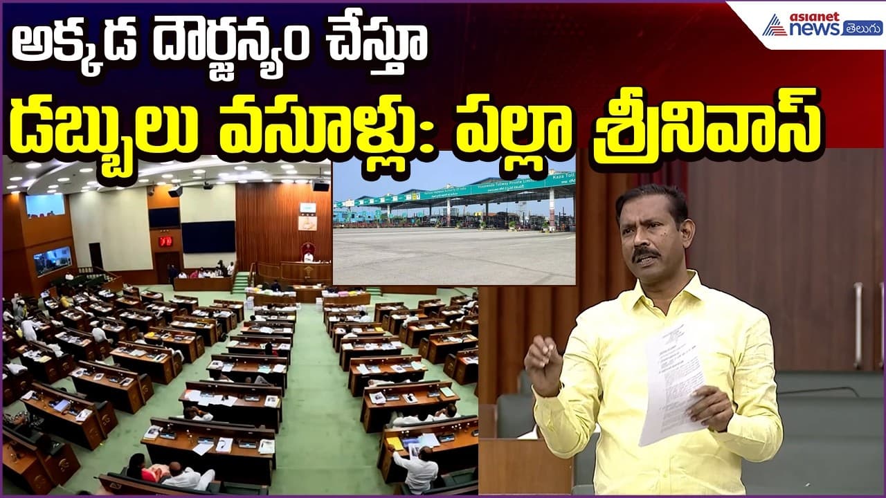 Palla Srinivas Rao Speech: అక్కడ దౌర్జన్యం చేస్తూ డబ్బులు వసూళ్లు ...