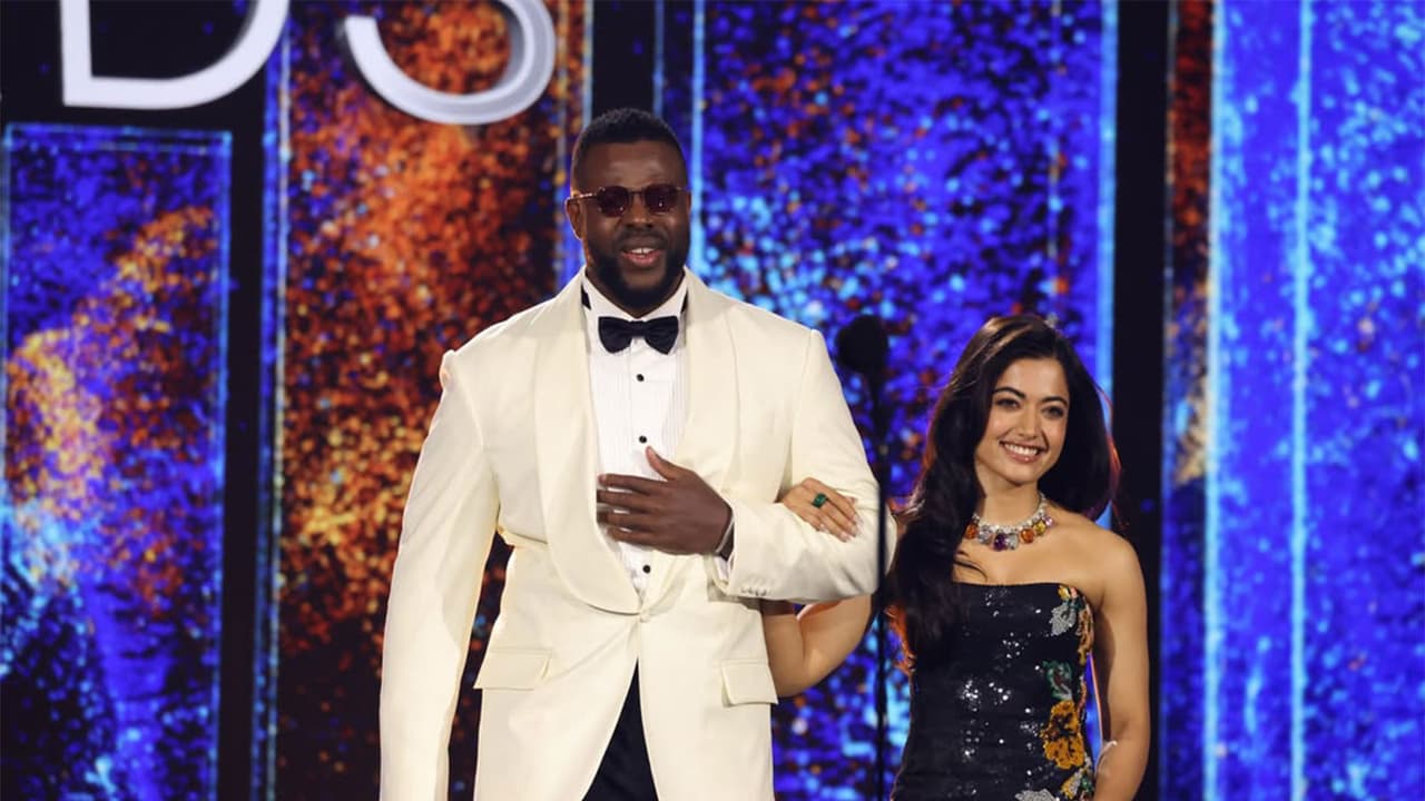 Rashmika Mandanna joins Winston Duke at Crunchyroll Anime Awards